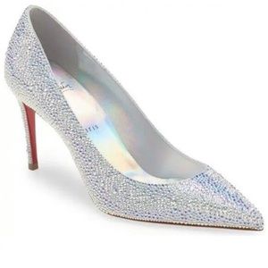 Christian Louboutin Kate 85mm Strass Crystal Embellished Heel SZ 39.5, NEW